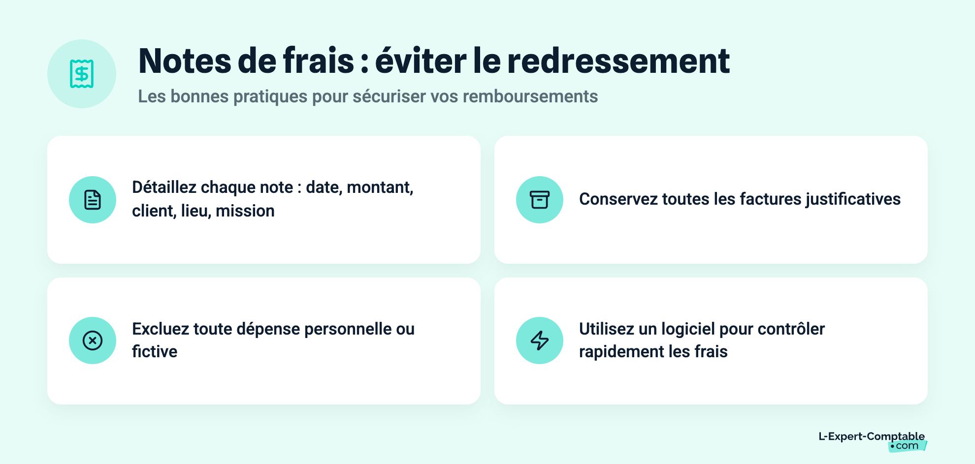 Notes de frais : éviter le redressement